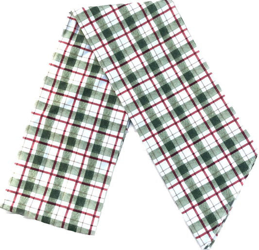 Plaid Wreath Sash