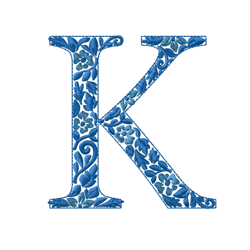 Embroidery Chinoiserie Font