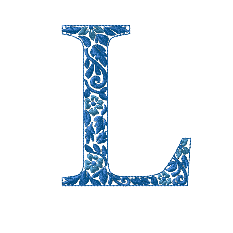Embroidery Chinoiserie Font