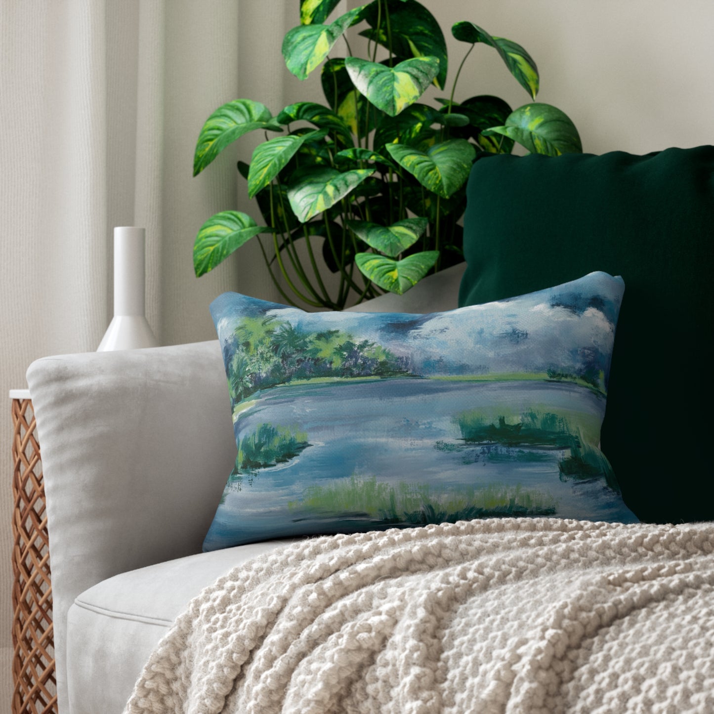 Midnight Marsh Pillow Cover