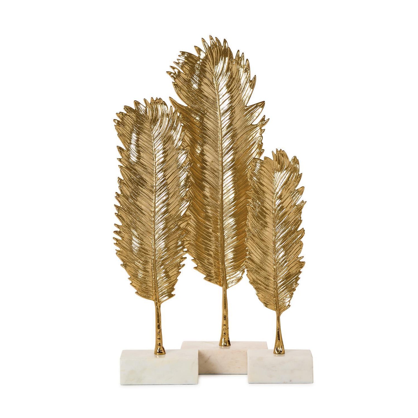 Palm Golden Leaf Sculpture