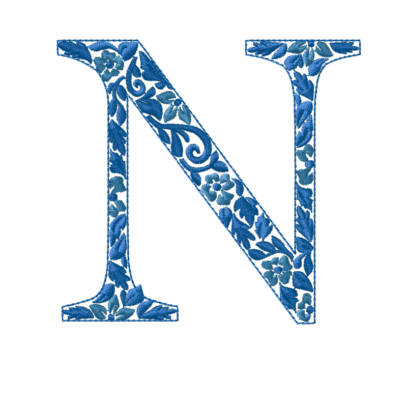 Embroidery Chinoiserie Font