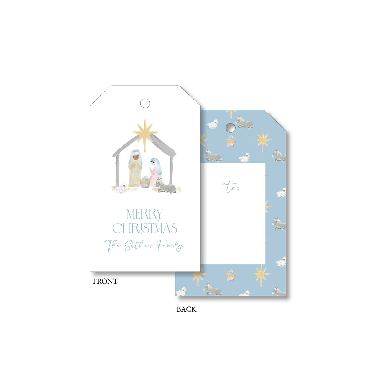 Away in a Manger Gift Tag