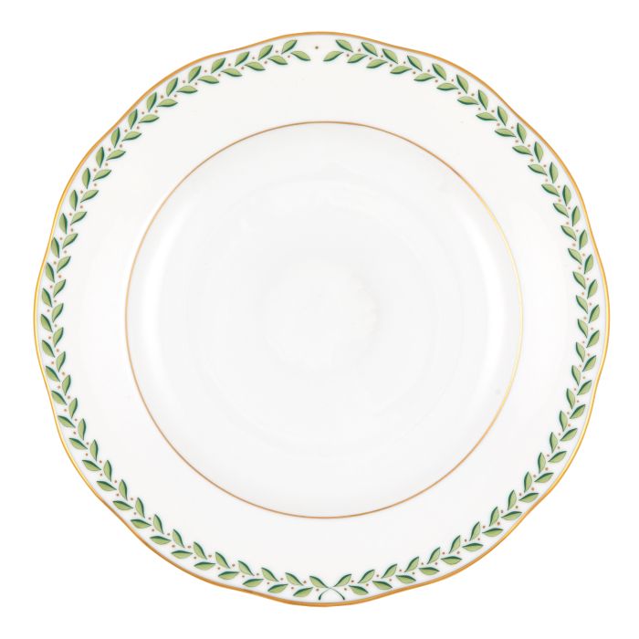 Green Laurel Dessert Plate