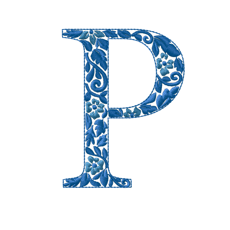 Embroidery Chinoiserie Font