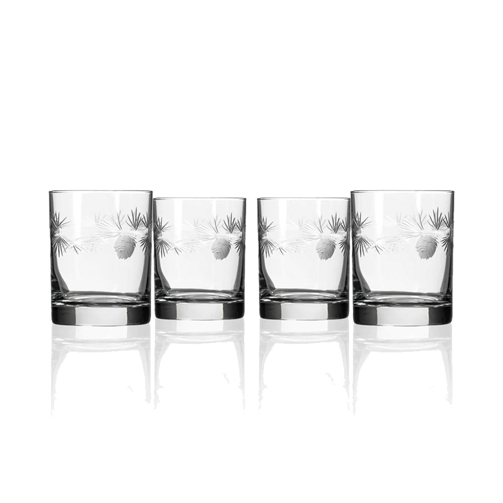 Pine Double Old Fashioned Glasses
