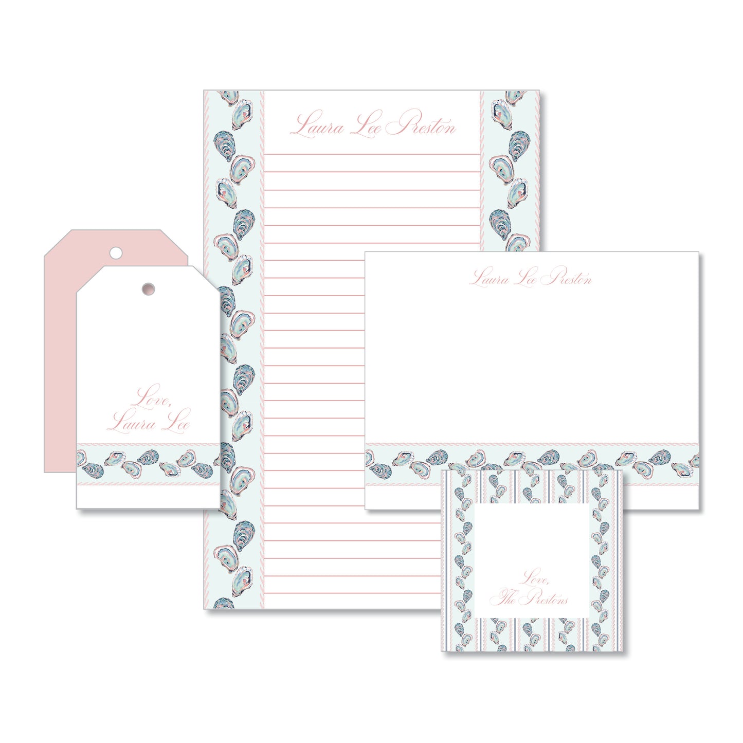 Oyster Pink Stationery Set