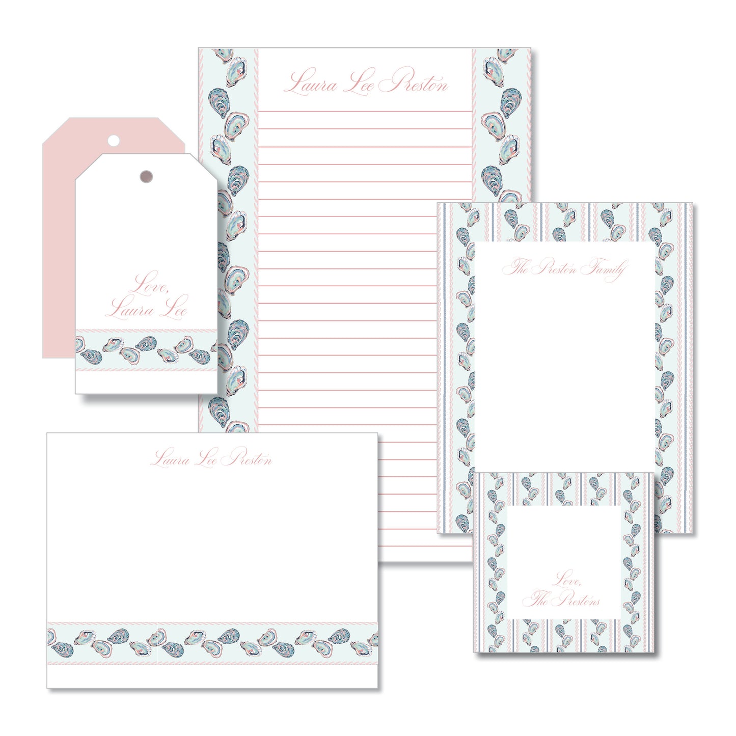 Oyster Pink Stationery Set