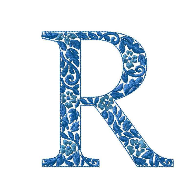 Embroidery Chinoiserie Font