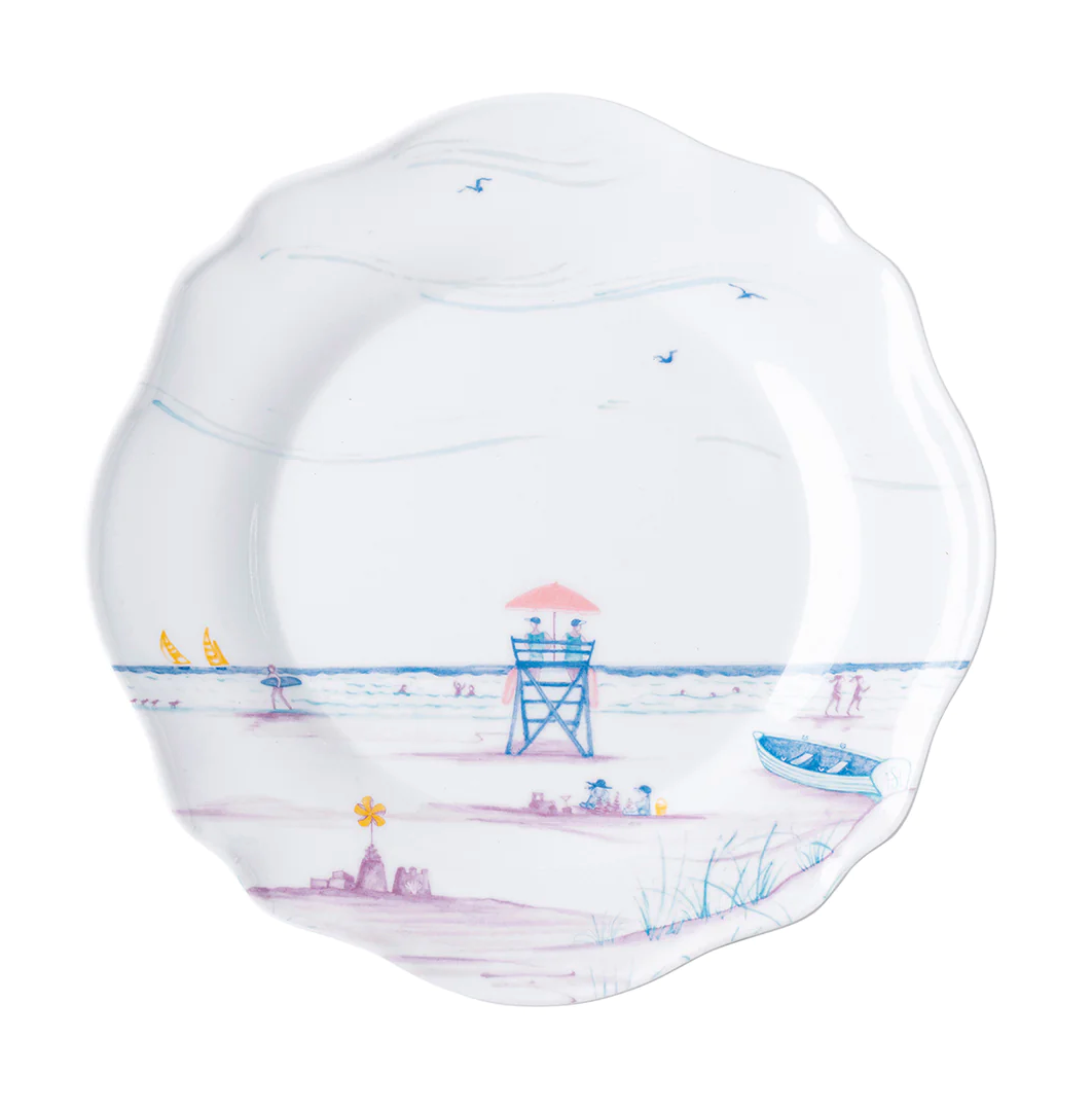 Seaside Melamine Salad Plate Set