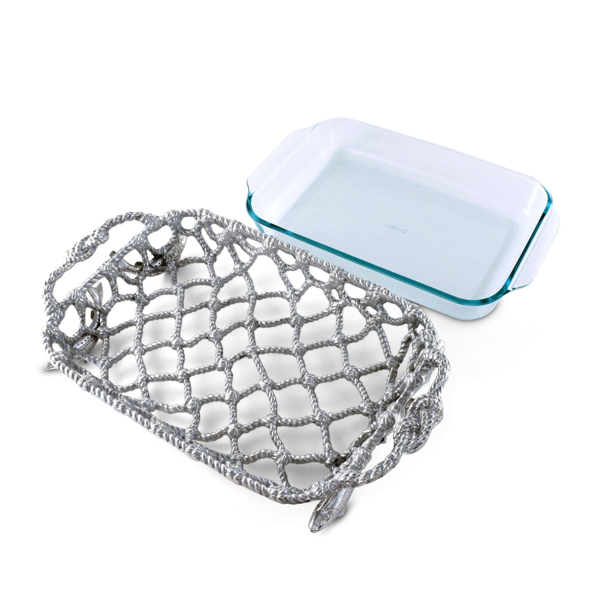 FISH NET CASSEROLE / PYREX HOLDER