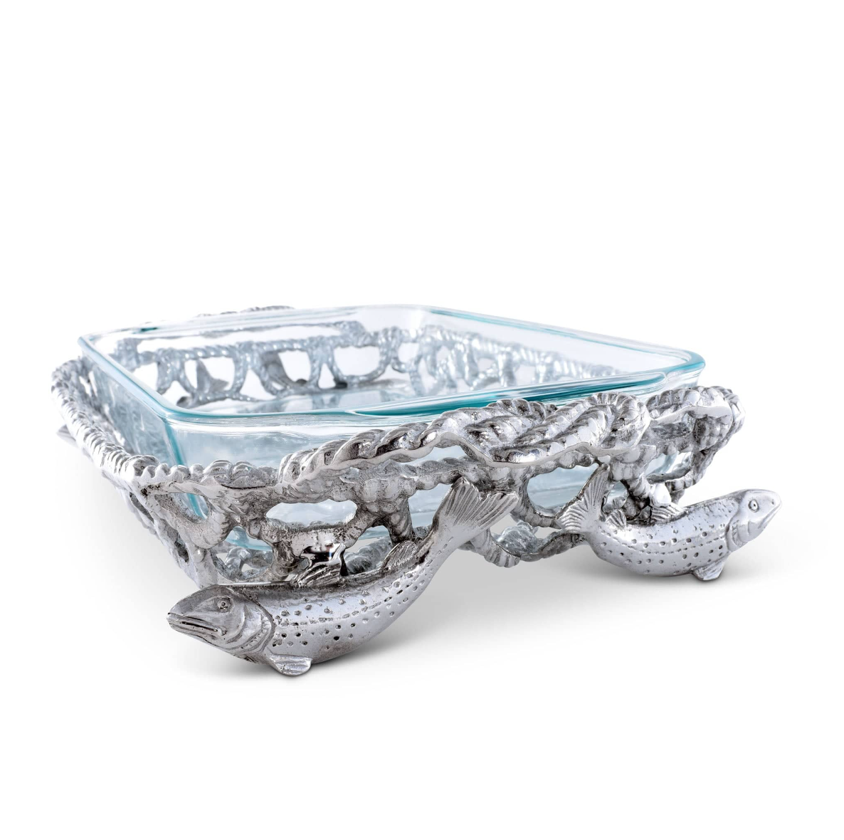 FISH NET CASSEROLE / PYREX HOLDER