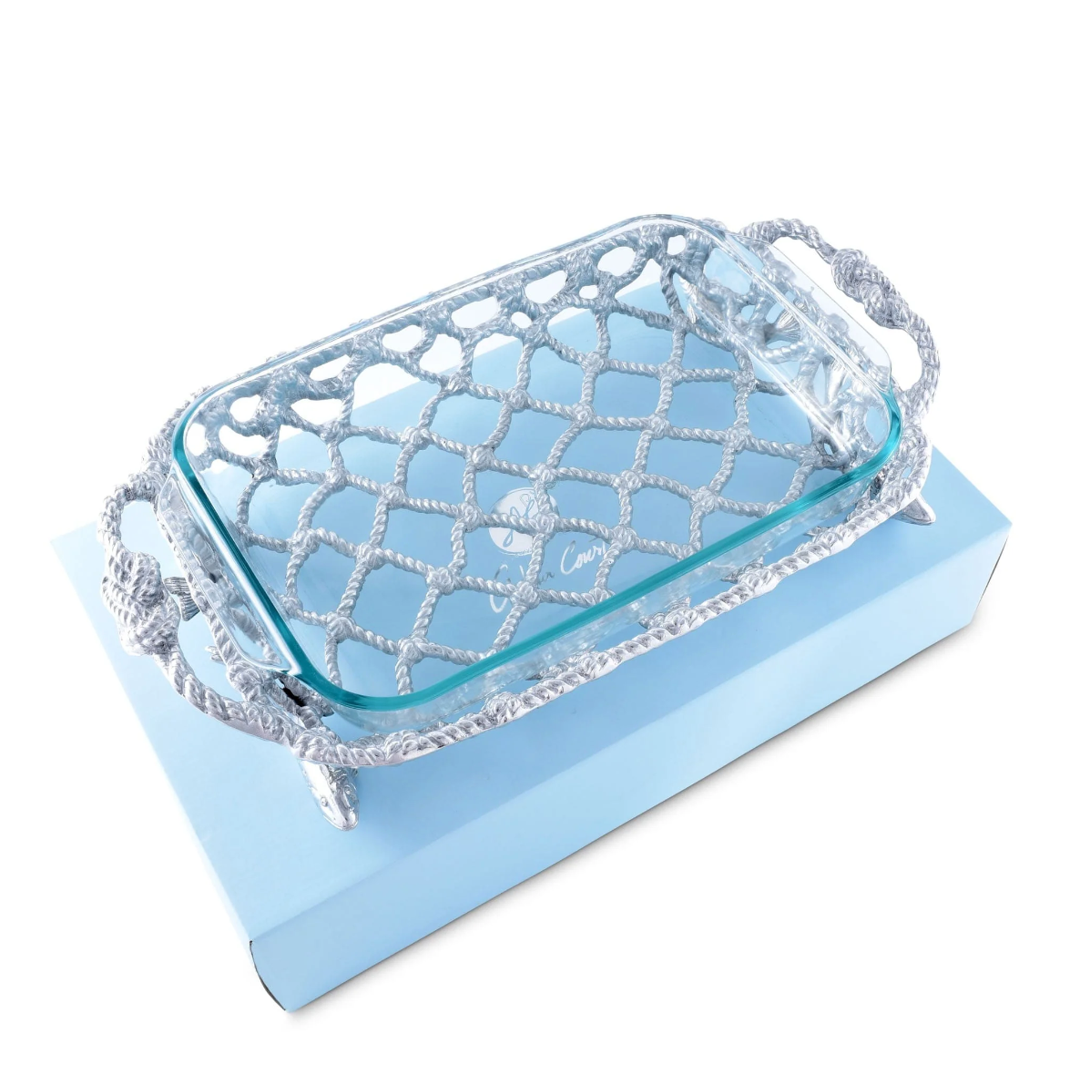 FISH NET CASSEROLE / PYREX HOLDER