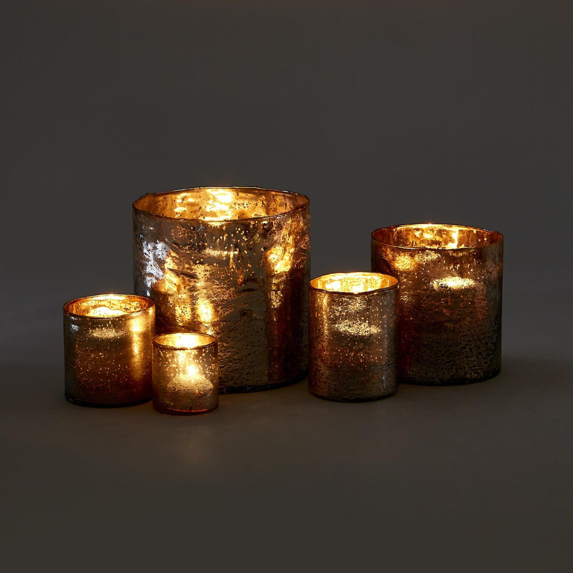 Mercury Glass Candleholder