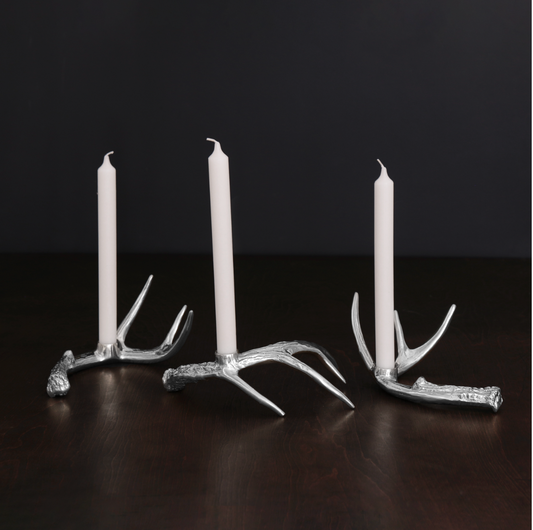 Antler Candlestick, Set of 3