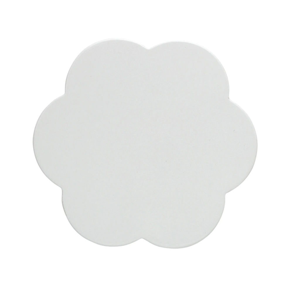 Scalloped Coaster Set White