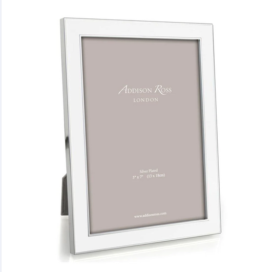 White Enamel 5x7" Frame