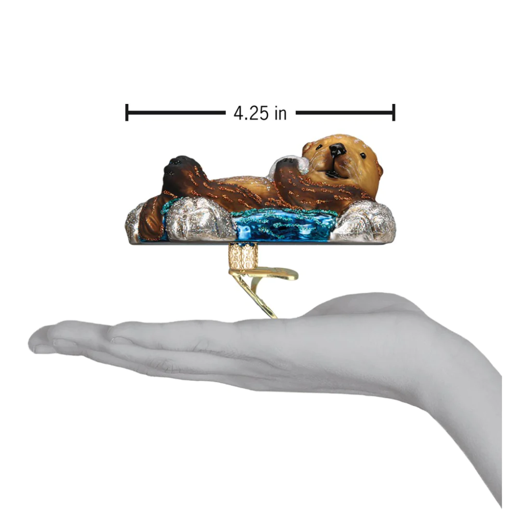Floating Sea Otter Ornament