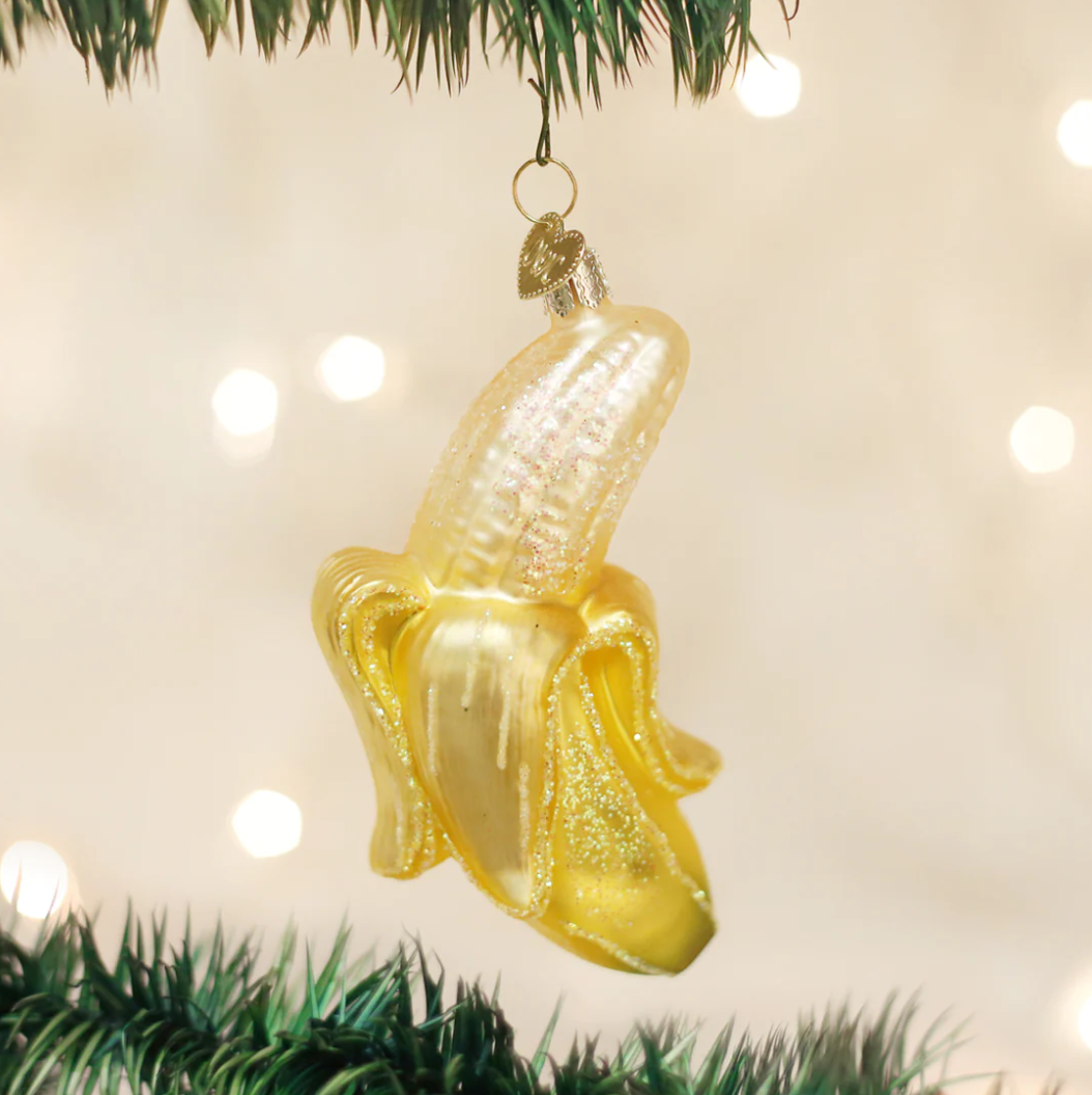 Peeled Banana Ornament