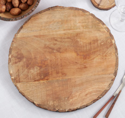 Bark Edge Wood Charger