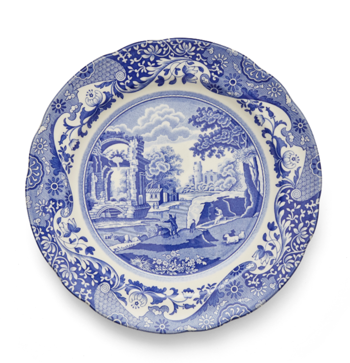 Blue Italian Dinner Plate Set of 4