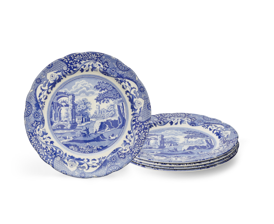 Blue Italian Dinner Plate Set of – The Cottage Shop