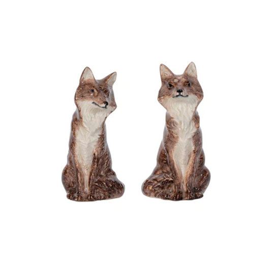 Fox Salt and Pepper Shakers