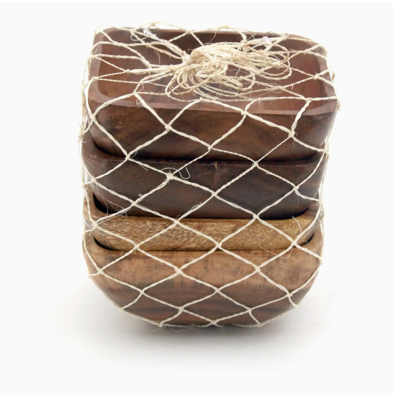 Acacia Square Dipping Bowl Set