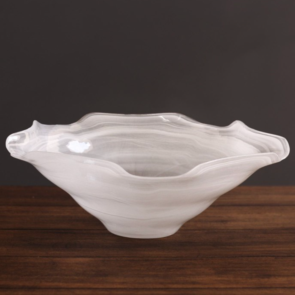Alabaster Wave Large Bowl