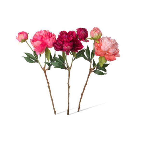 Summer Pink Peony, Faux Flower