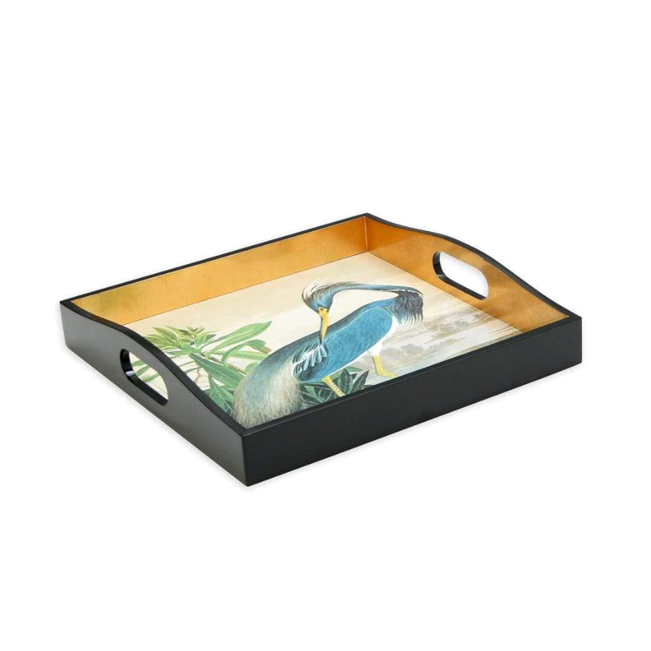 Heron Lacquer Tray