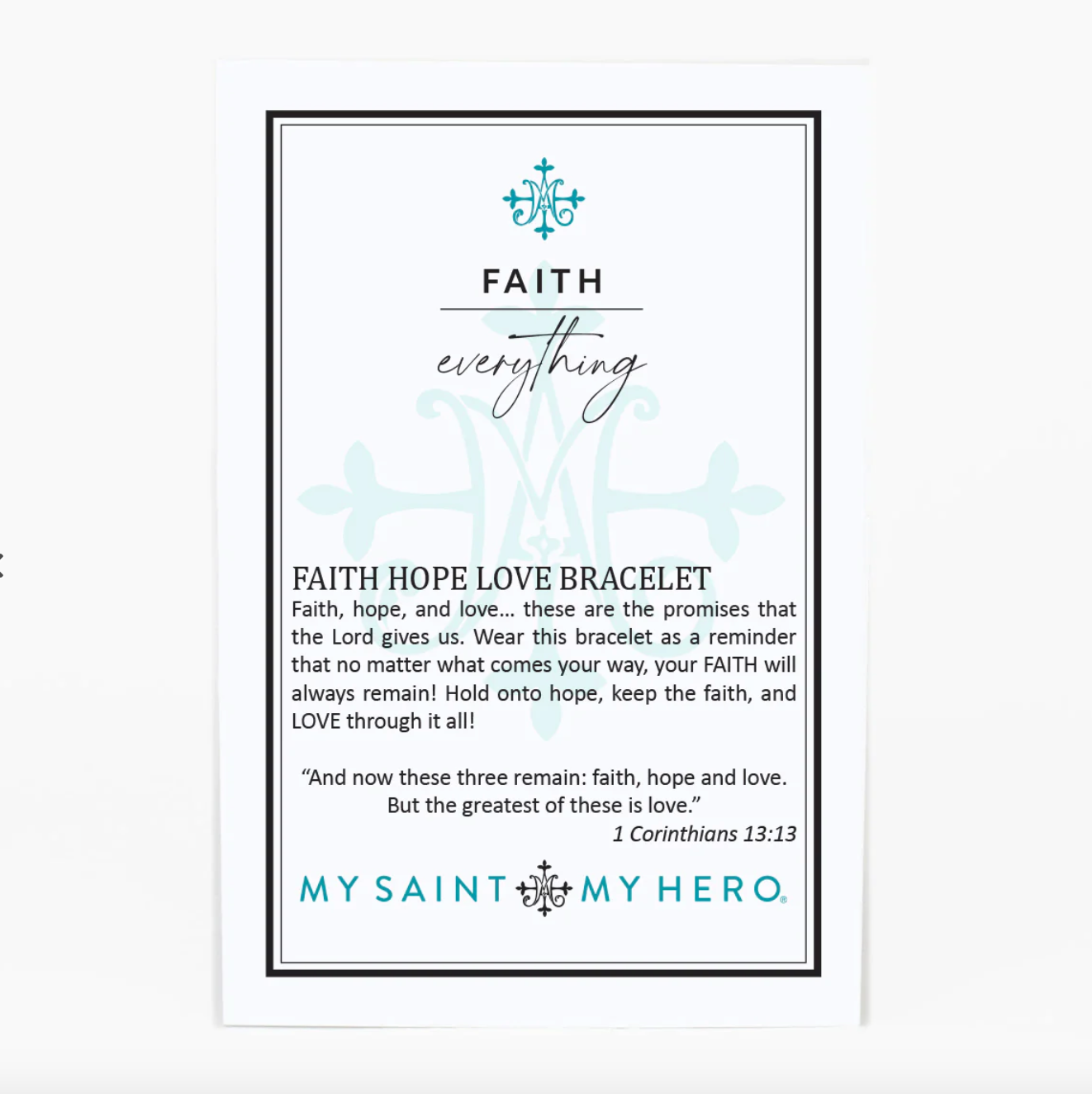 Faith over Everything Bracelet