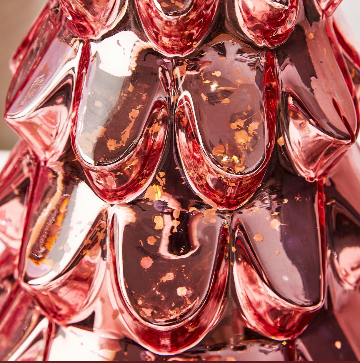 Pink Mercury Glass Tree