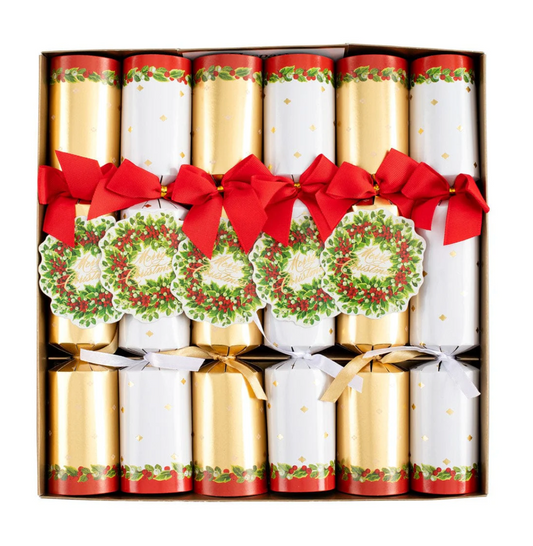 Holly and Berry Wreath Celebration Crackers