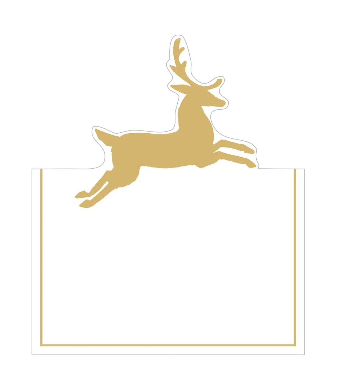 Leaping Deer Foil Place Cards