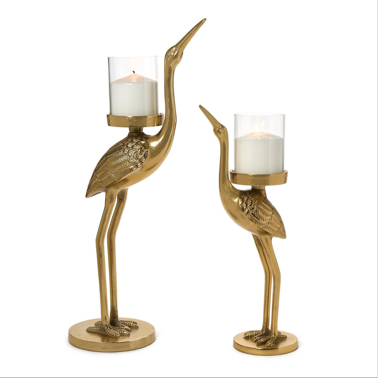 Crane Candle Holder