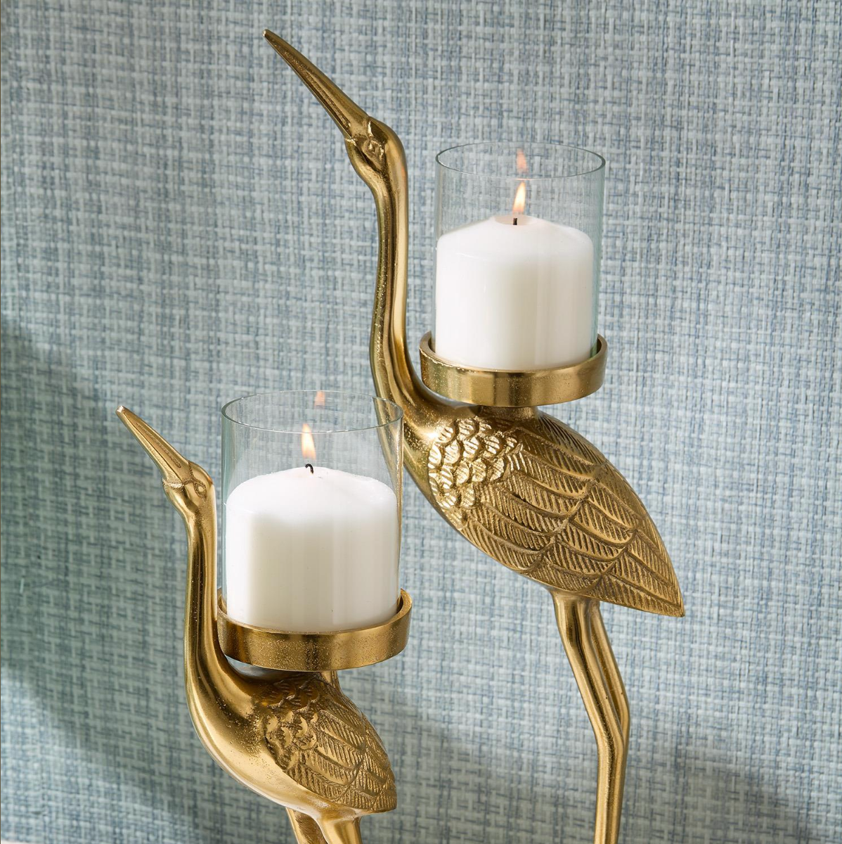 Crane Candle Holder