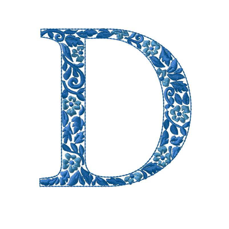 Embroidery Chinoiserie Font