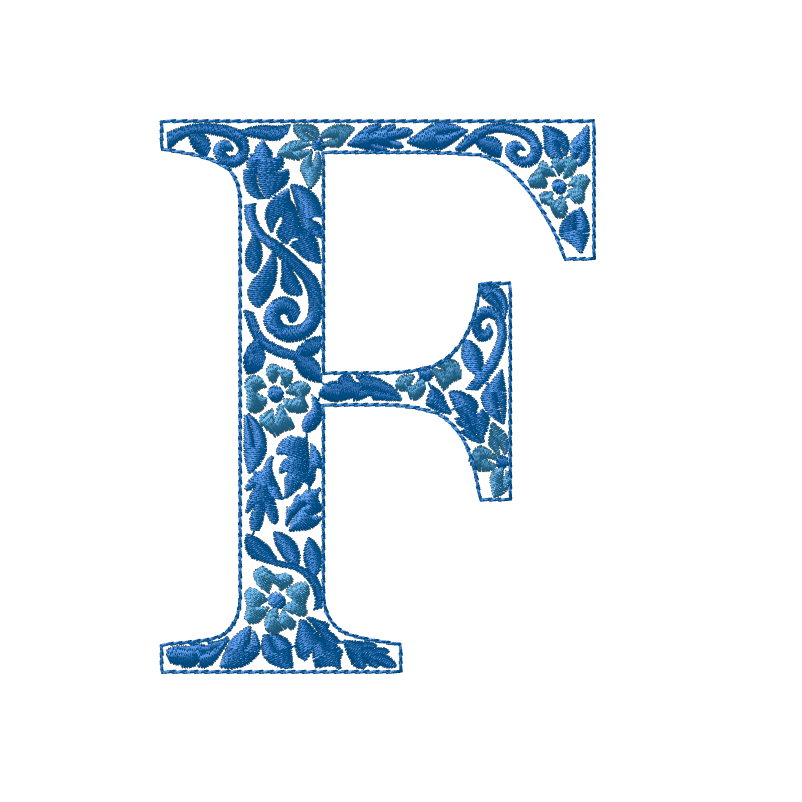 Embroidery Chinoiserie Font