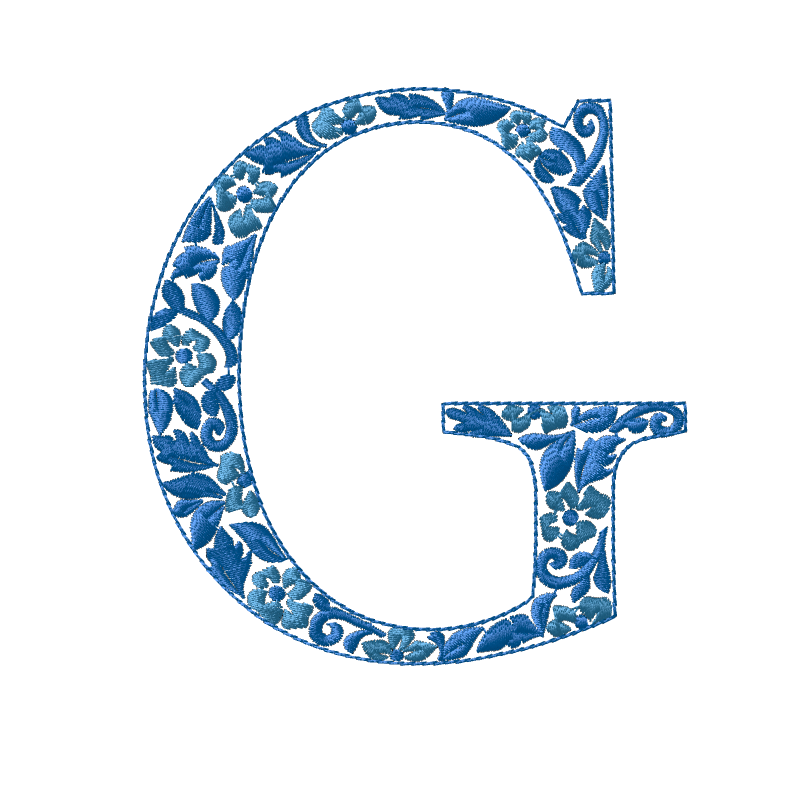 Embroidery Chinoiserie Font