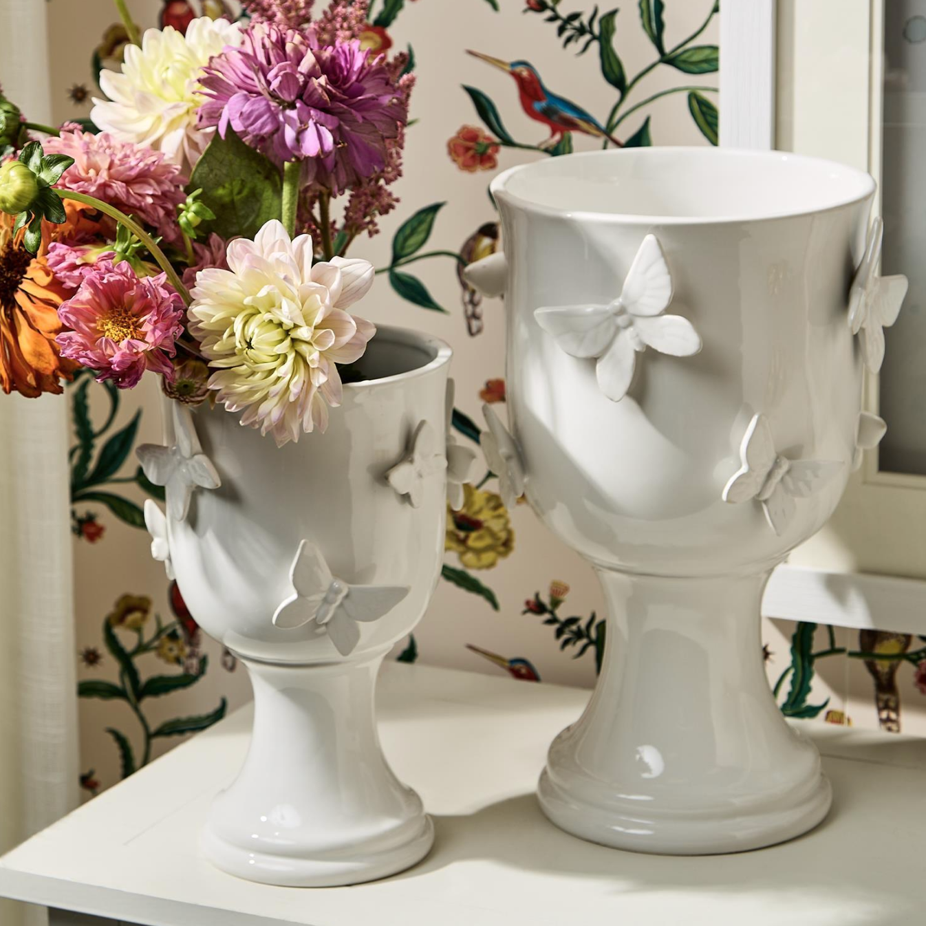 Butterfly Pedestal Cachepot