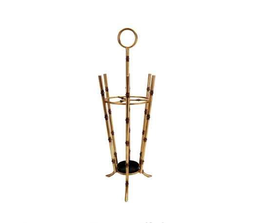 Bamboo Gold Umbrella Stand