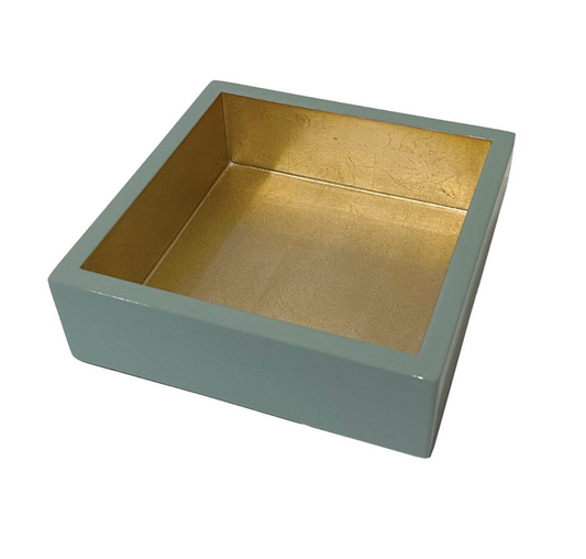 Celadon with Gold Lacquer Napkin Holder