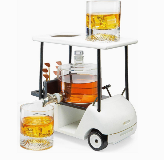 Golf Cart Decanter Set
