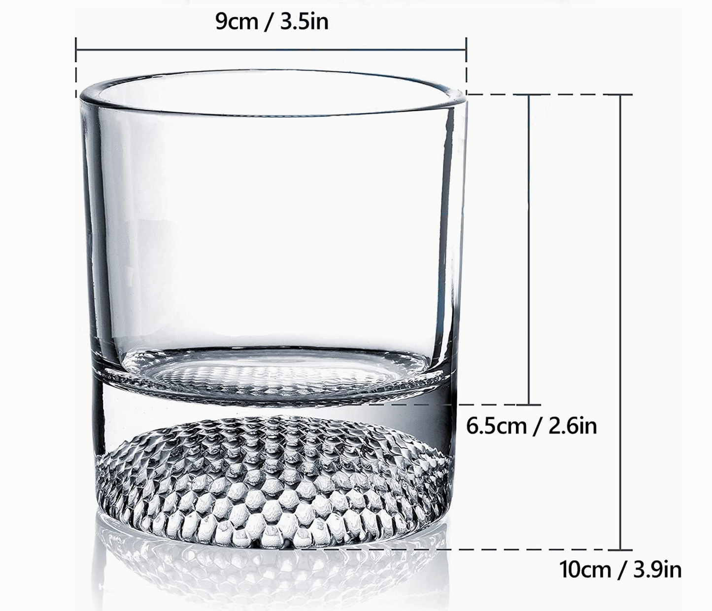 Golf Ball Whiskey Glasses Set of 4