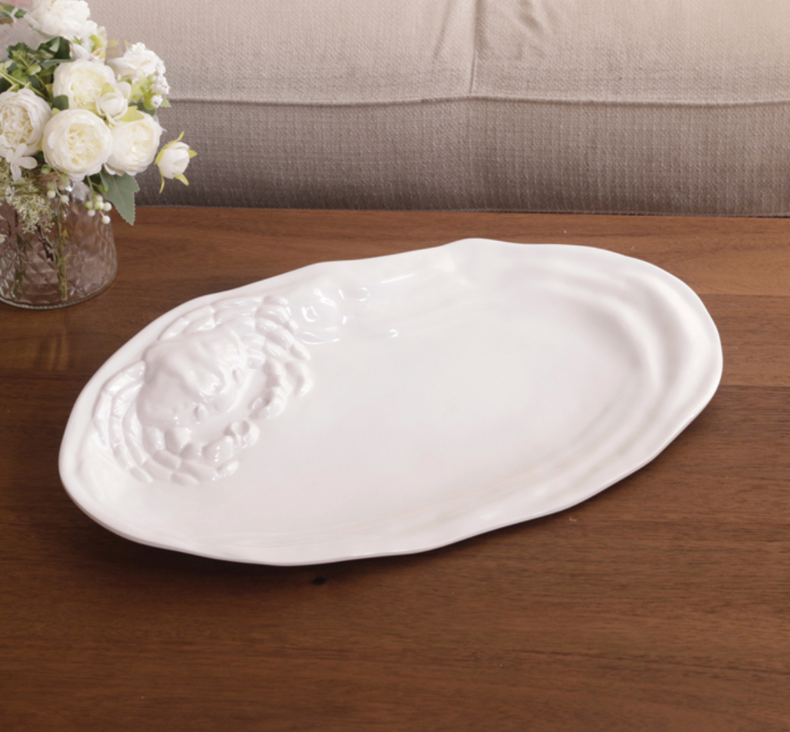 Vida Ocean Lg Oval Crab Platter