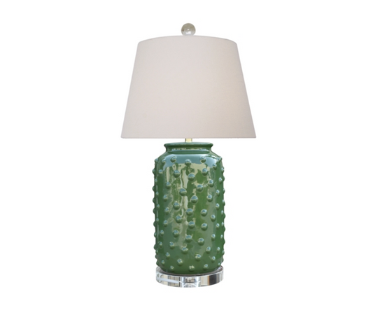 Pine Green Dots Lamp