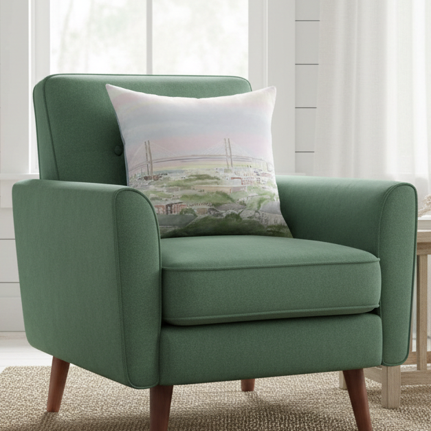 Savannah Skyline Velvet Pillow Cover