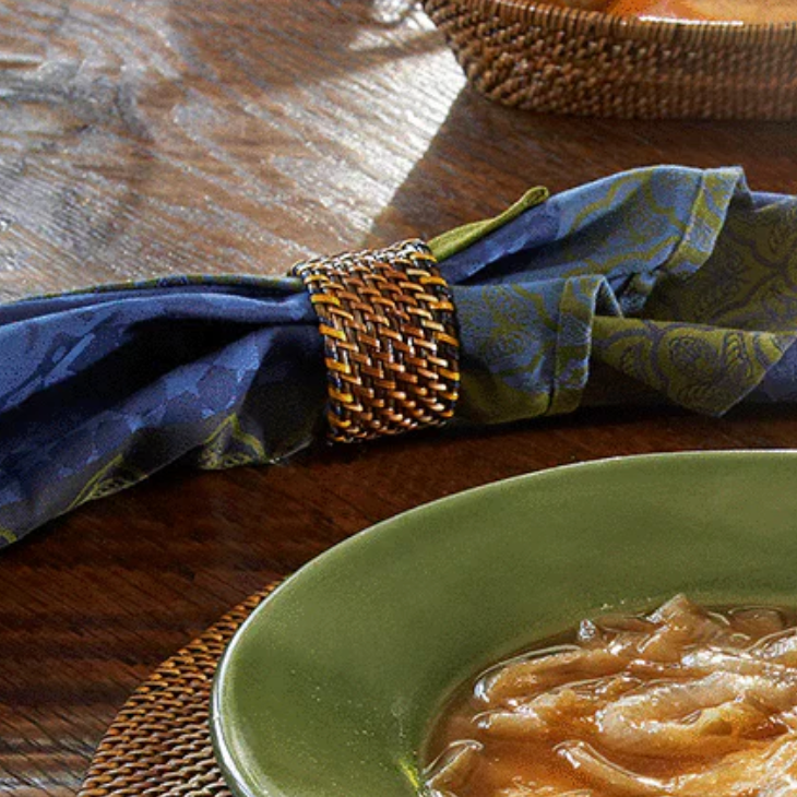 Woven Napkin Rings S/4
