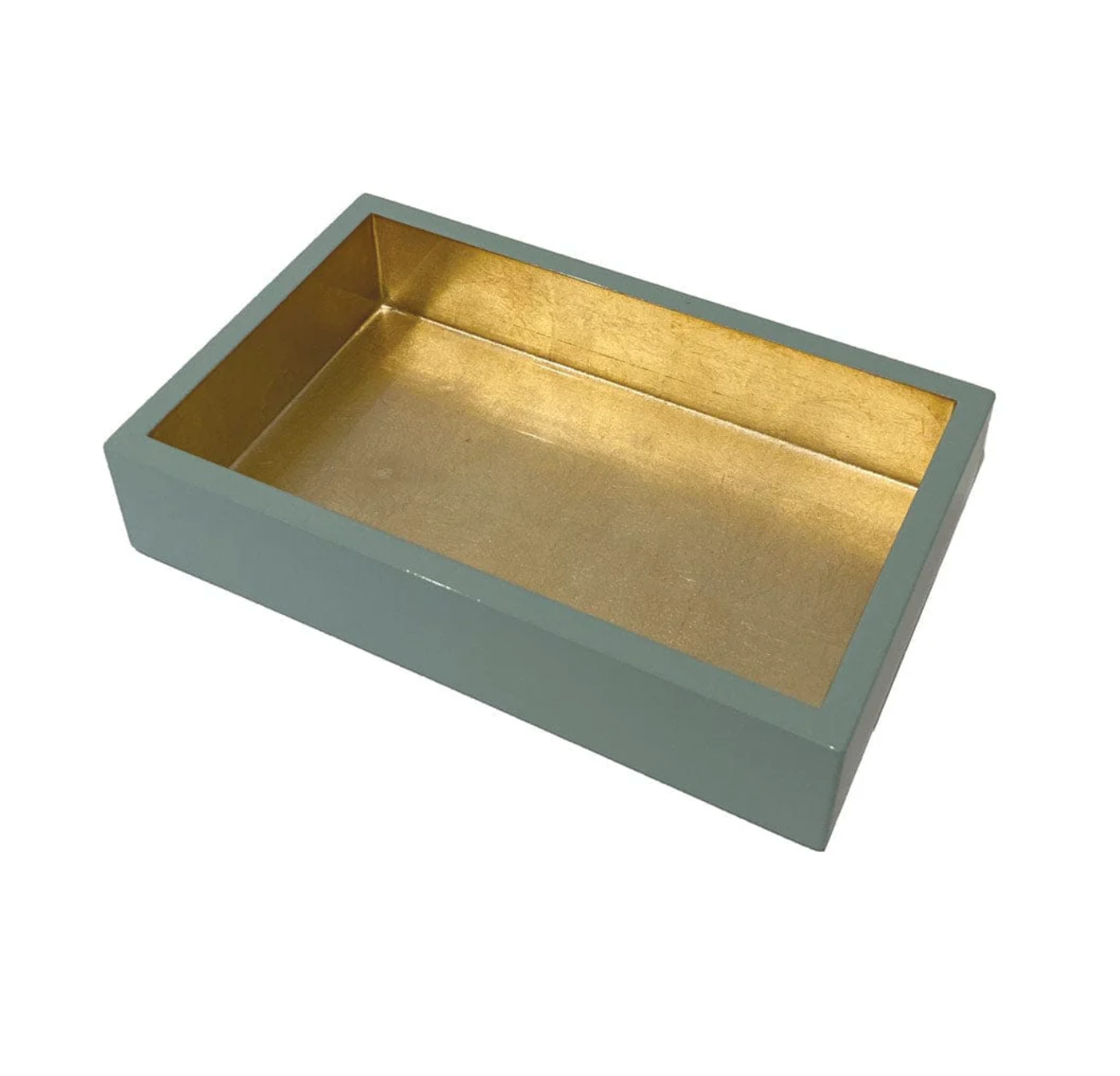 Celadon with Gold Lacquer Napkin Holder